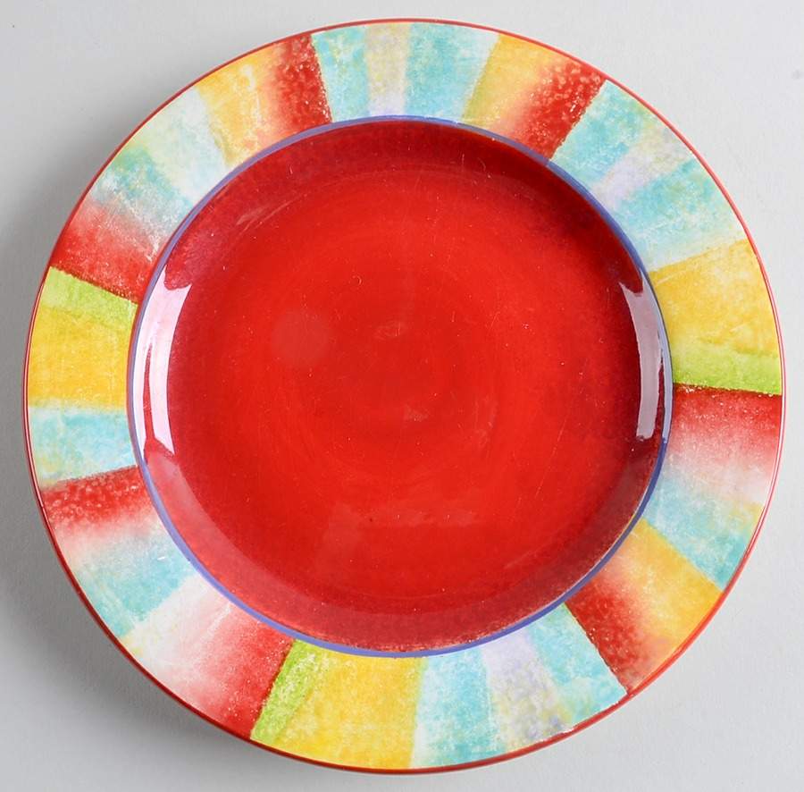 Stripes Salad Plate by American Atelier-1