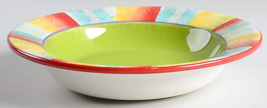 Stripes Rim Soup Bowl by American Atelier-1