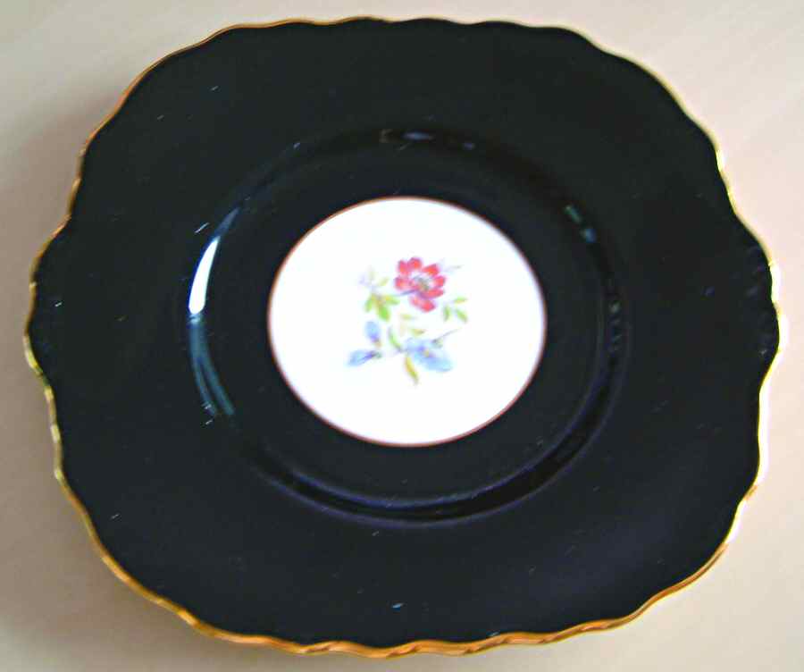 Floral Square Handled Cake Plate by Adderley-1