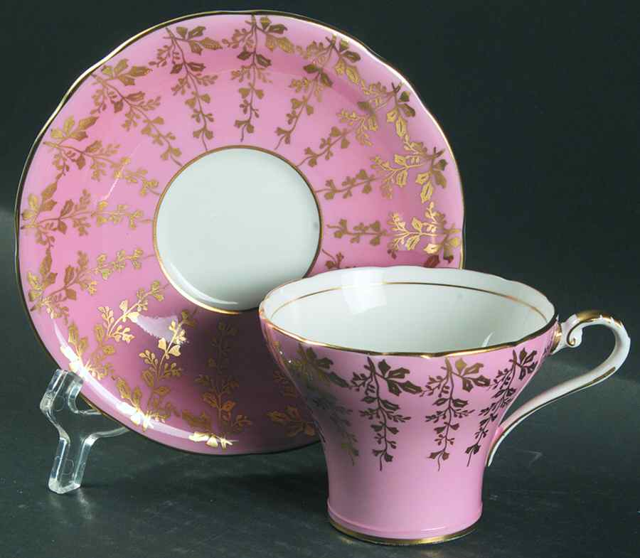 1466 Flat Cup & Saucer Set by John  Aynsley & Sons-1