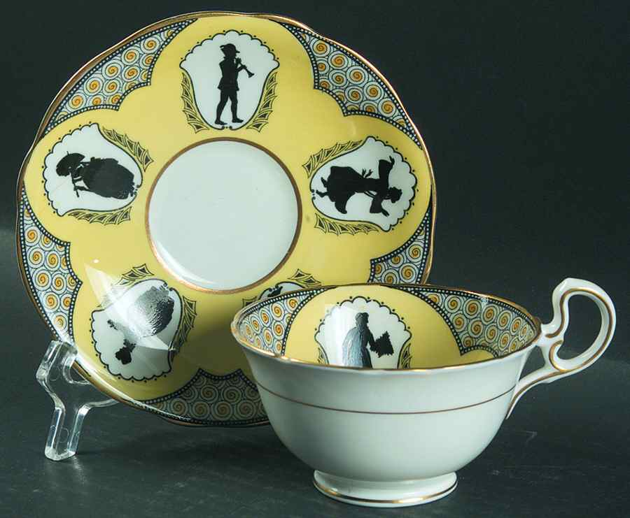 4722 Footed Cup & Saucer Set by John  Aynsley & Sons-1