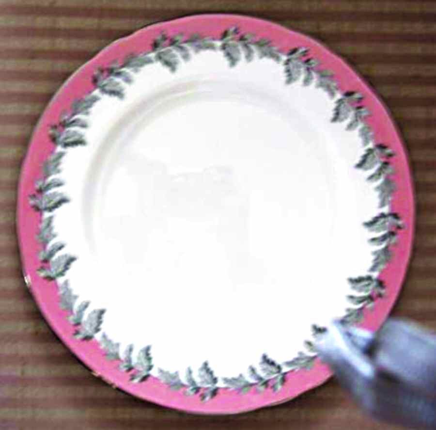 Oak Leaf Pink Dinner Plate by John  Aynsley & Sons-1