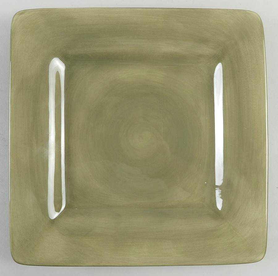 Ciao II Green Square Salad Plate by Artimino-1