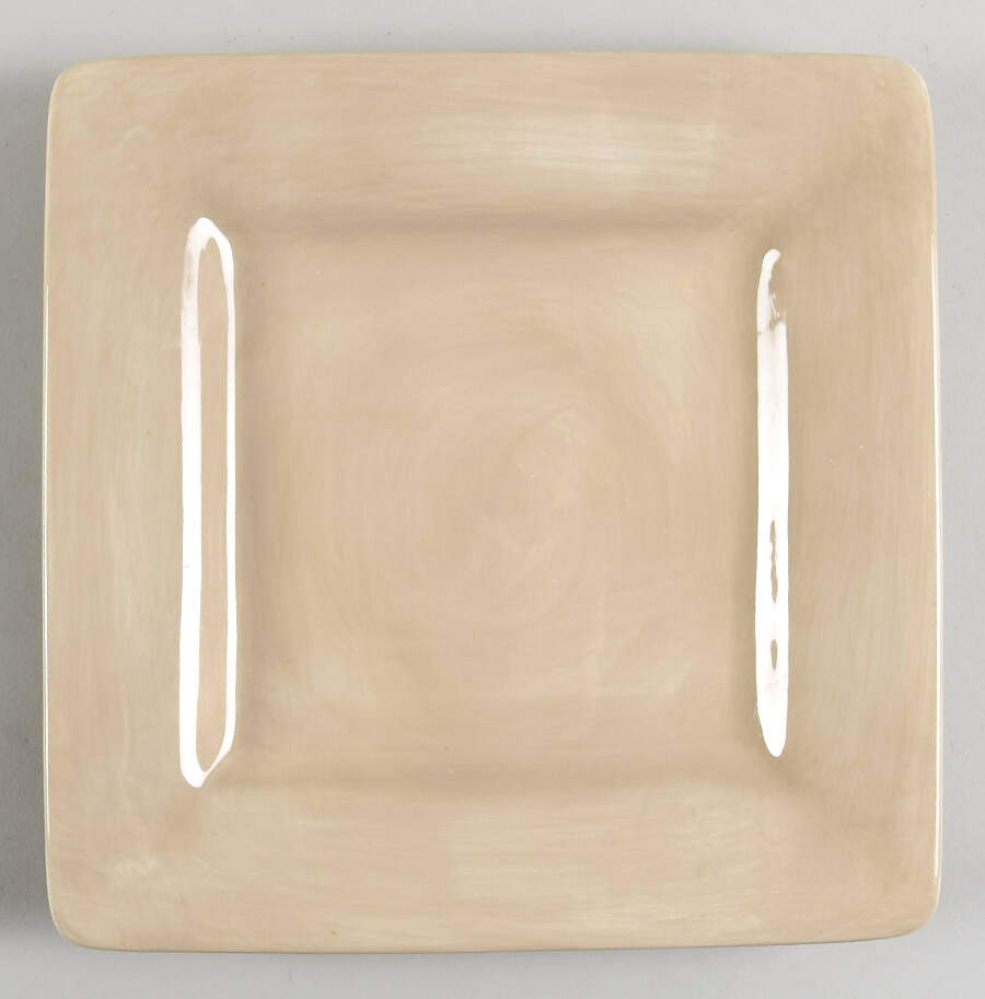 Ciao II Sand Square Salad Plate by Artimino-1