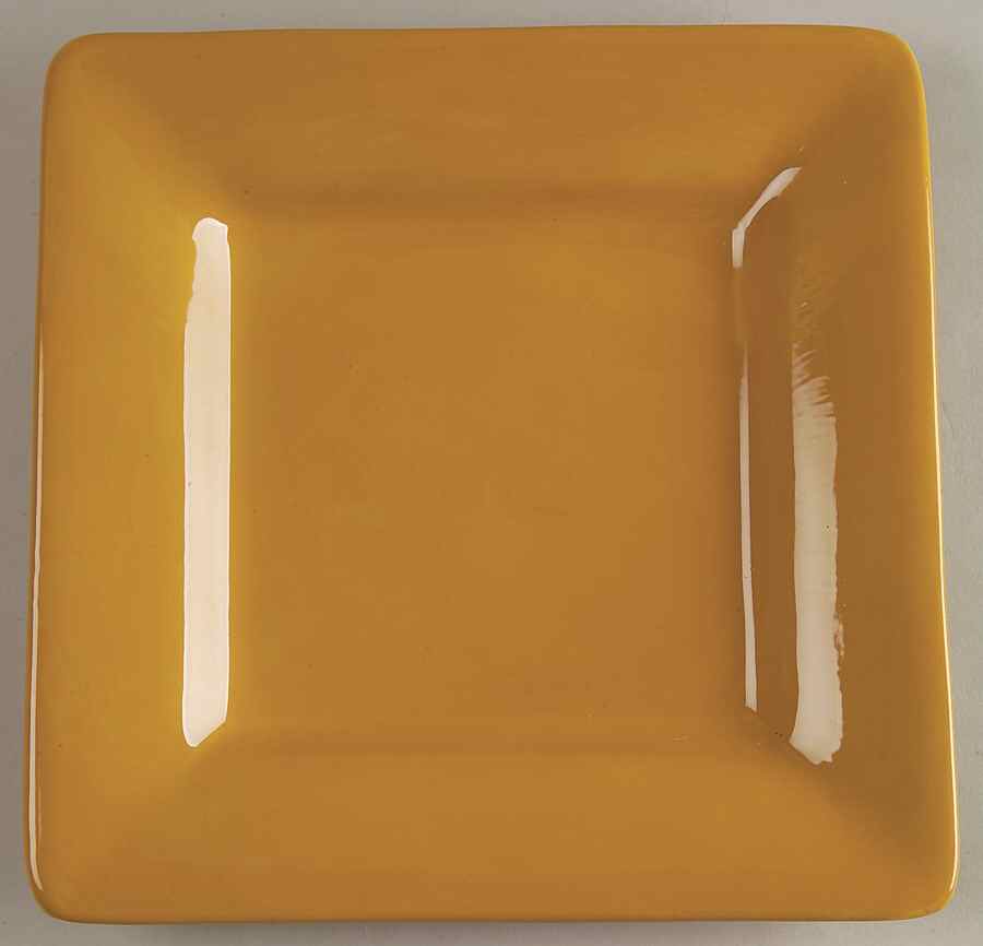 Ciao II Yellow Square Salad Plate by Artimino-1