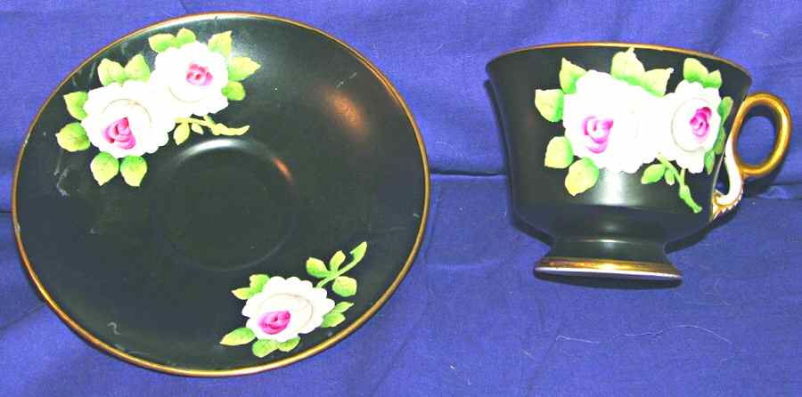 378 Footed Cup & Saucer Set by Adderley-1