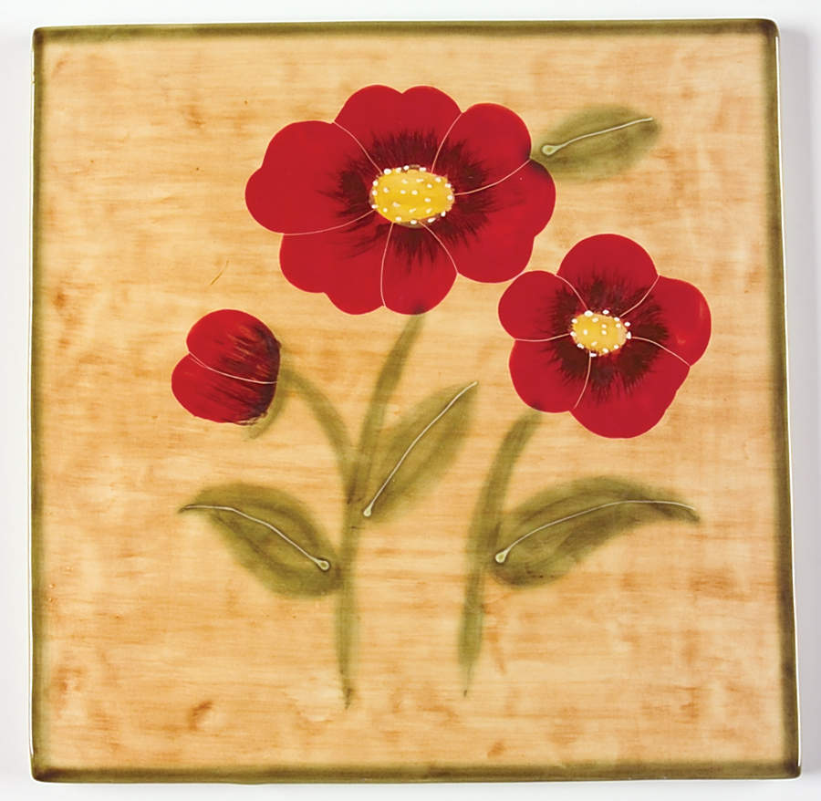 Fleur Rustique Square Trivet by Ambiance-1