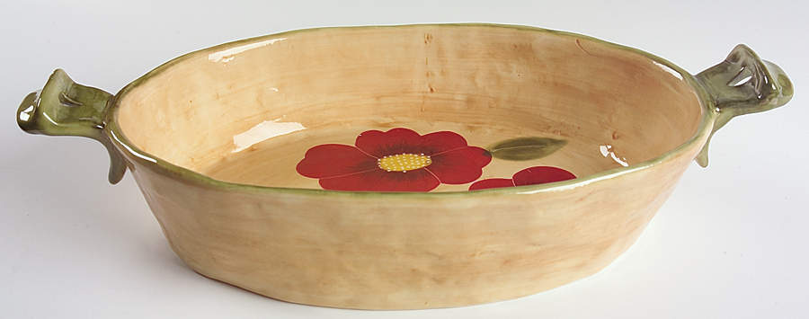 Fleur Rustique 16" Oval Baker by Ambiance-1