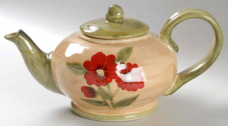 Fleur Rustique Teapot & Lid by Ambiance-1