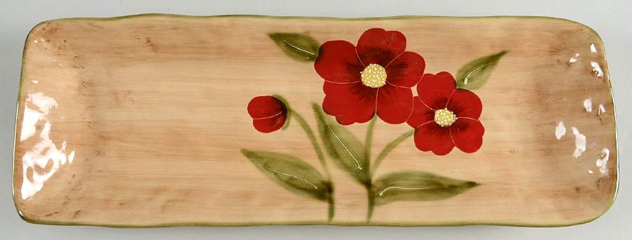 Fleur Rustique Chip Bowl/Plate for Chip & Dip Set by Ambiance-1