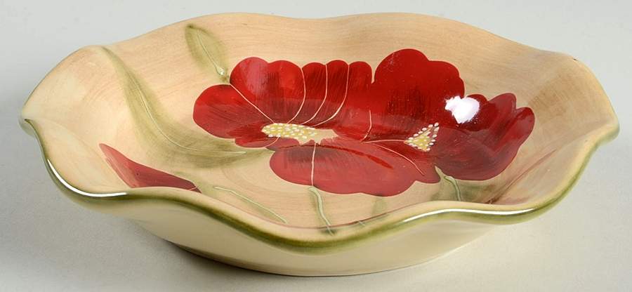 Fleur Rustique Dessert/Pie Plate by Ambiance-1