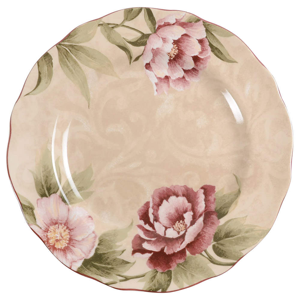 Chloe Cream Dinner Plate by 222 Fifth (PTS)-1