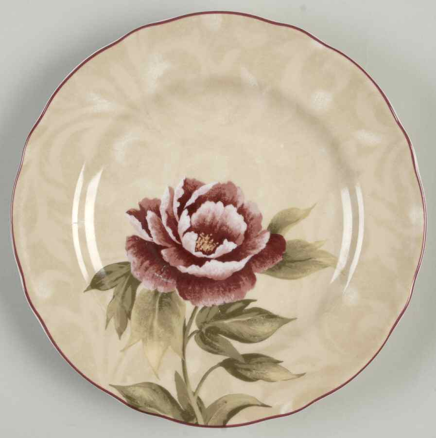 Chloe Cream Salad Plate by 222 Fifth (PTS)-1