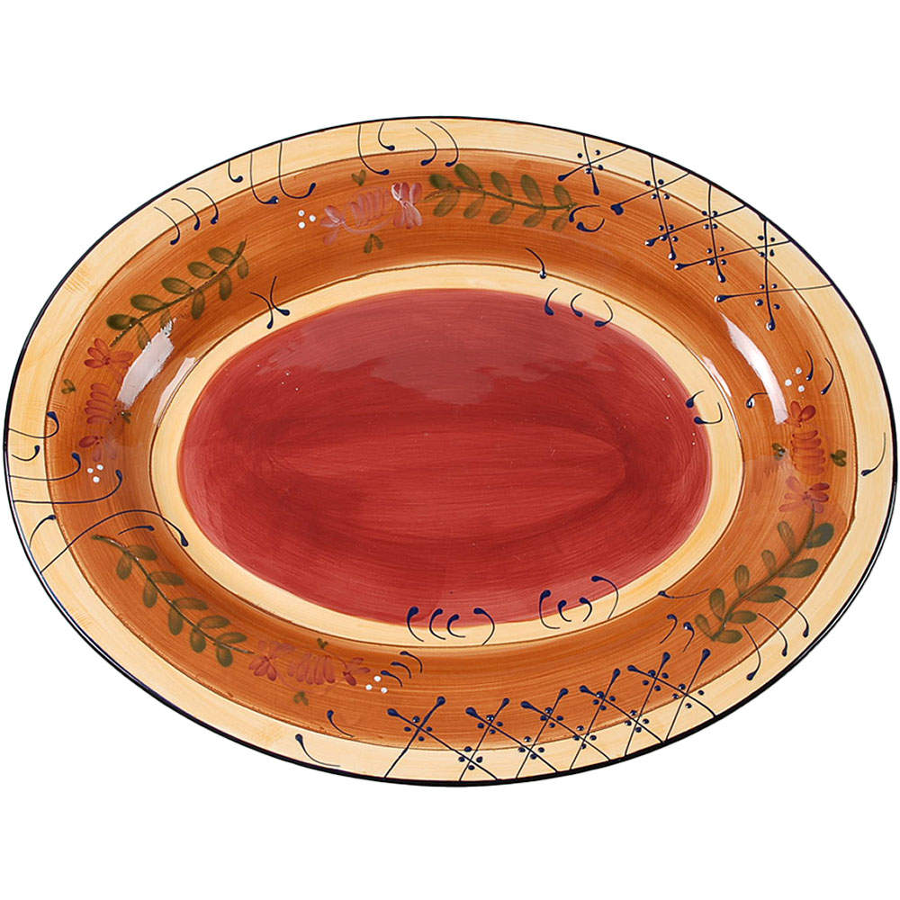 Romance 18" Oval Serving Platter by Ambiance-1