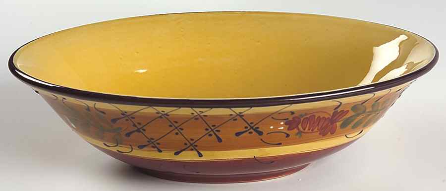 Romance 11" Oval Vegetable Bowl by Ambiance-1