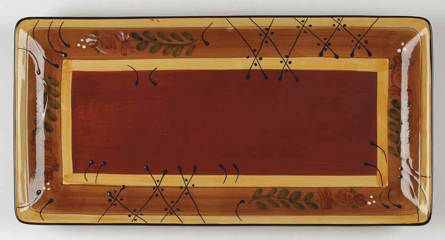 Romance 18" Rectangular Serving Platter by Ambiance-1