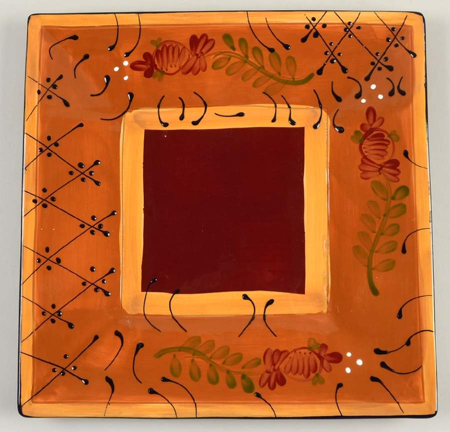 Romance 11" Square Serving Platter by Ambiance-1