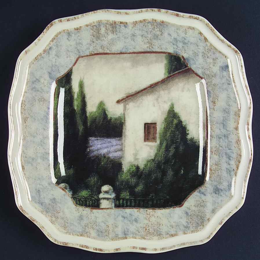 Lavender Field Salad Plate by 222 Fifth (PTS)-1