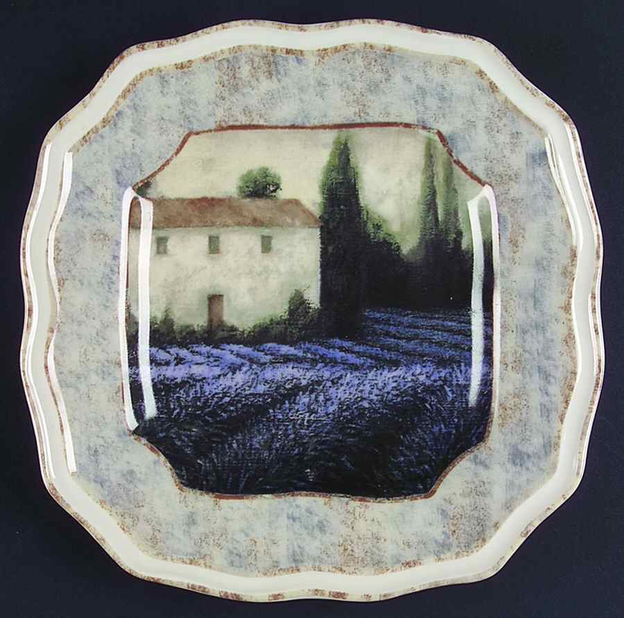 Lavender Field Salad Plate by 222 Fifth (PTS)-1