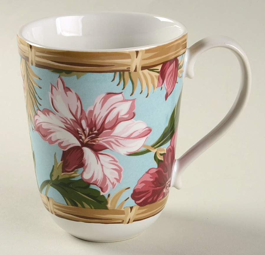 Hibiscus Mug by 222 Fifth (PTS)-1