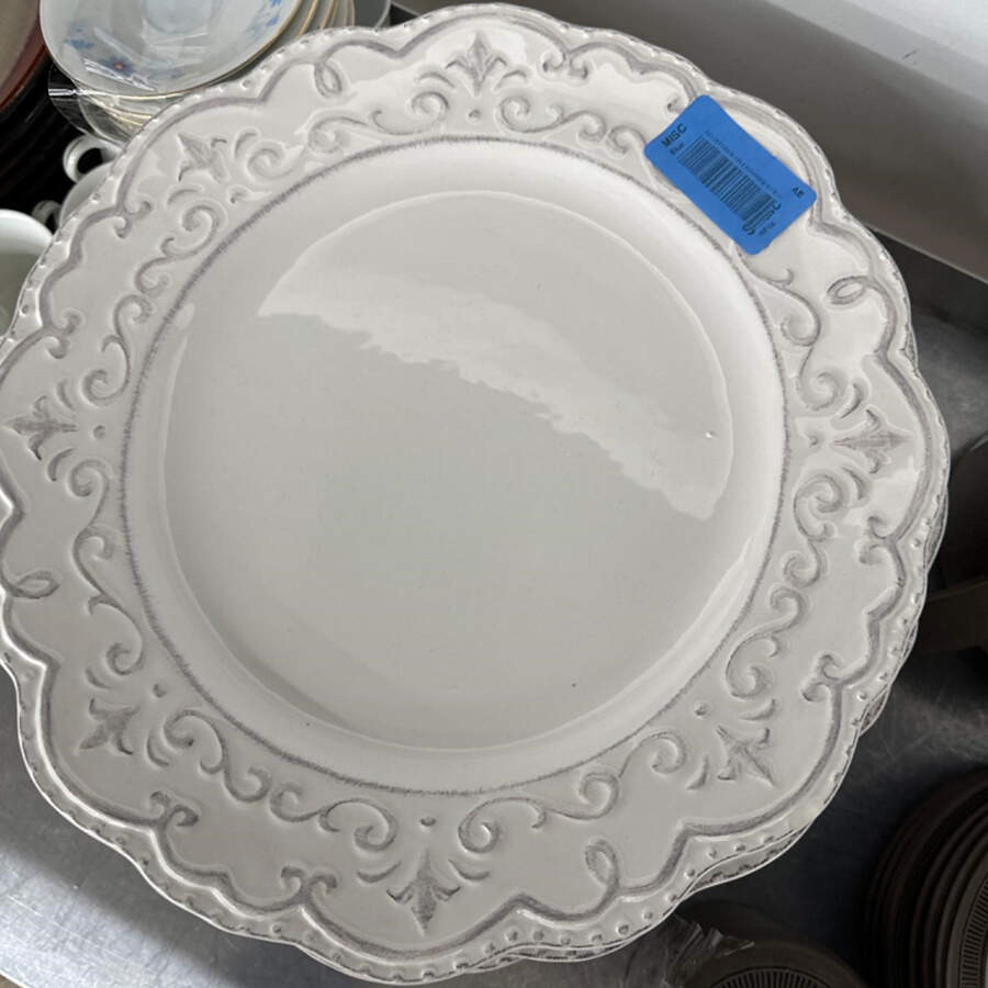 Scallop 13" Chop Plate (Round Platter) by American Atelier-1