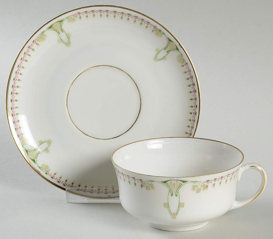 3070 Flat Cup & Saucer Set by Altrohlau-1