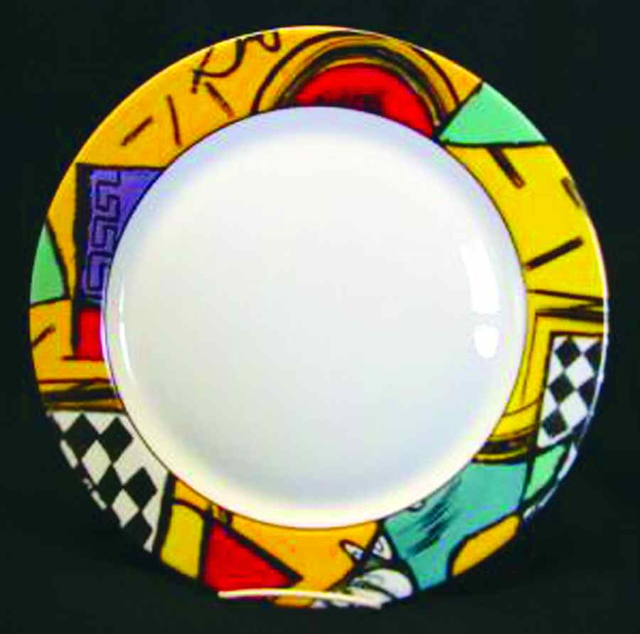 Patchwork Dinner Plate by Arcopal-1
