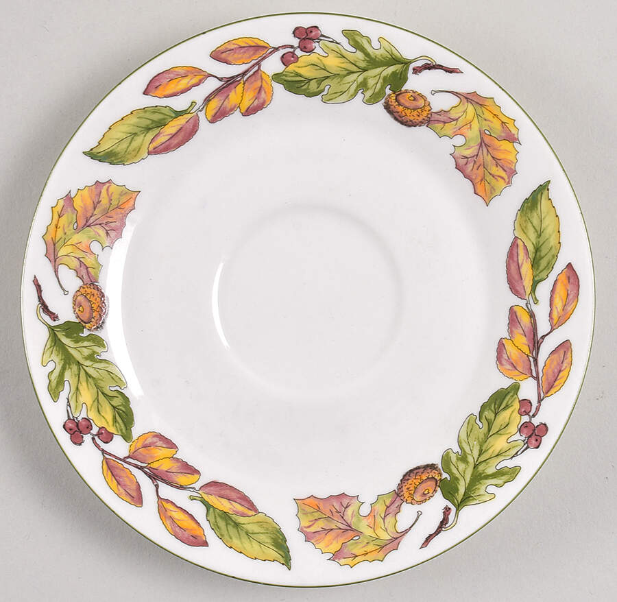 Pilgrims Harvest Saucer for Footed Cup by American Atelier-1