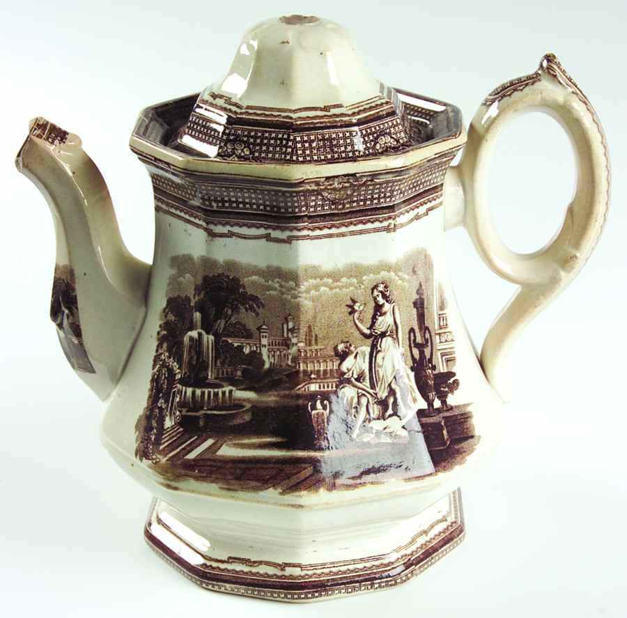 Pomona Brown Teapot & Lid by Anthony Shaw-1