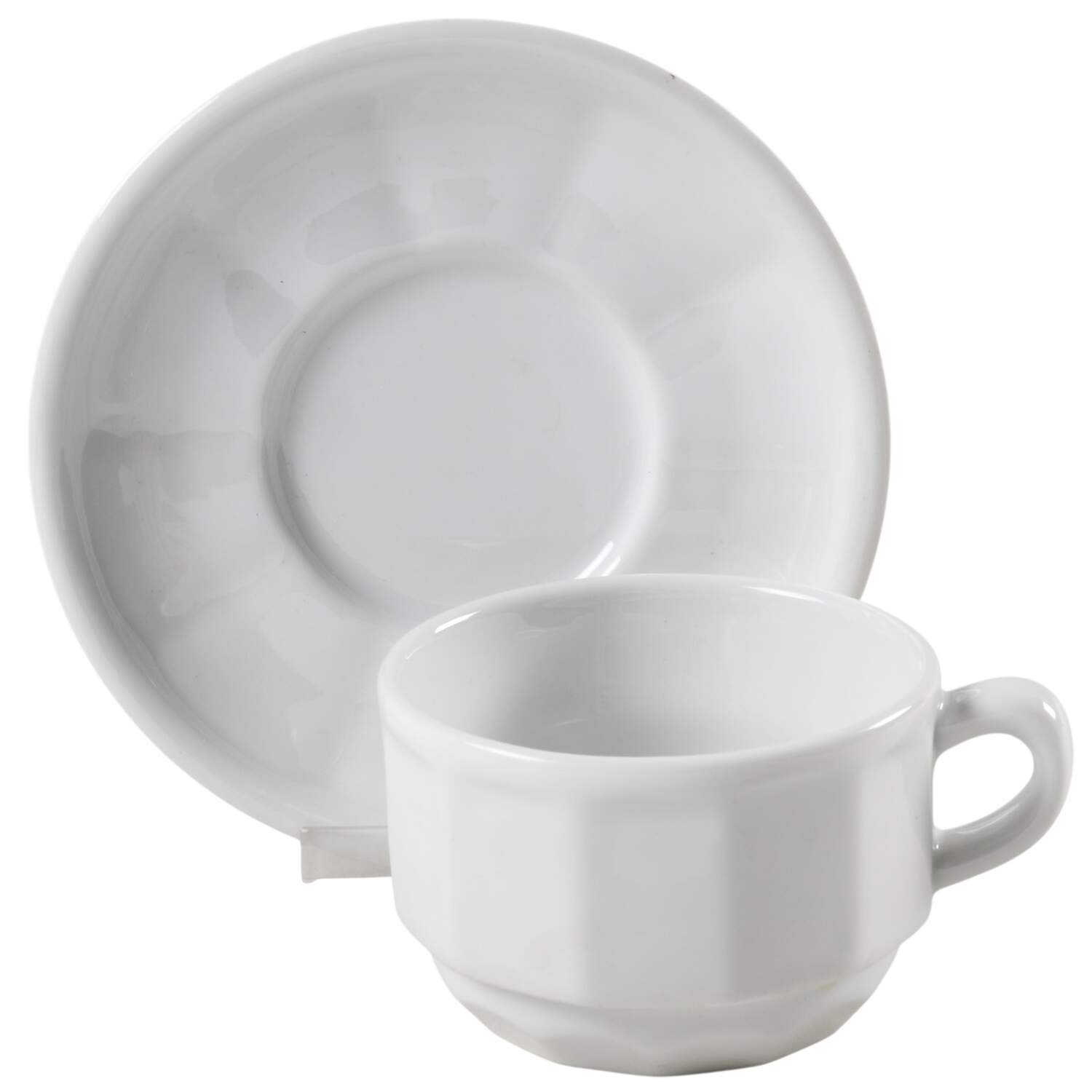 Flora Flat Demitasse Cup & Saucer Set by Apilco-1