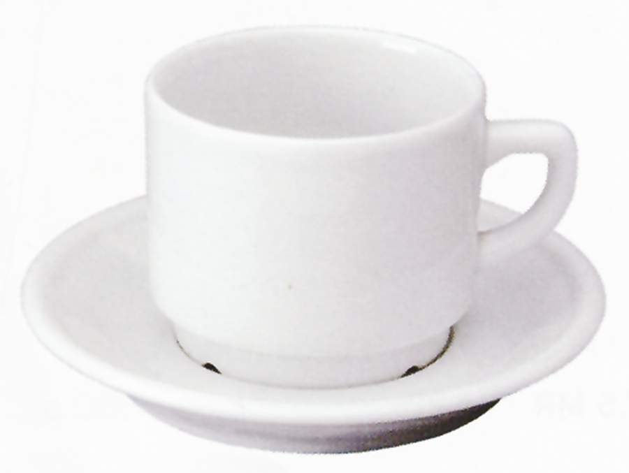 Martinique Flat Cup & Saucer Set by Apilco-1