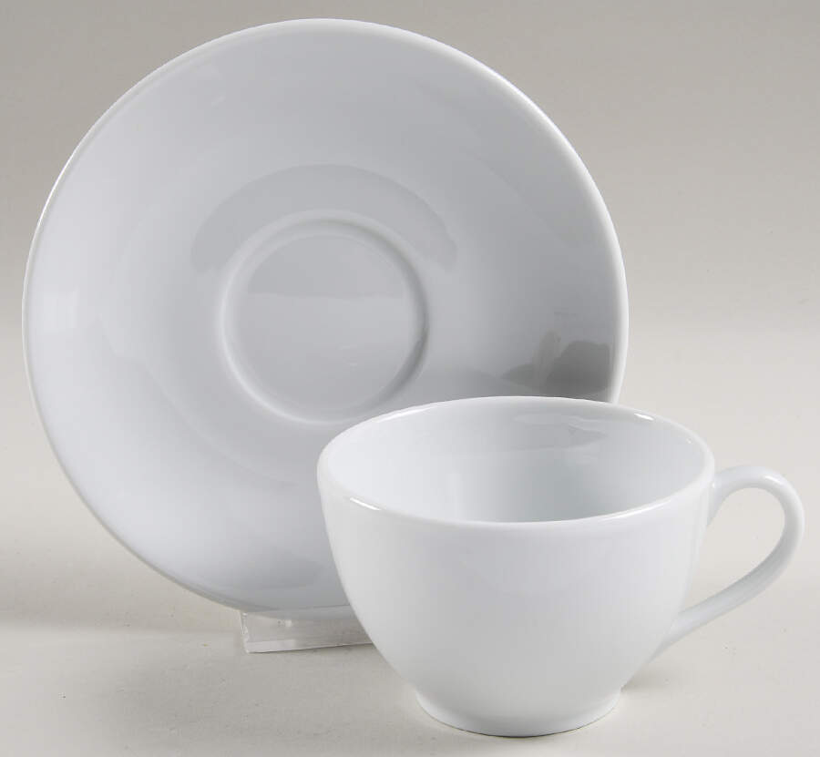 Concorde Flat Cup & Saucer Set by Apilco-1