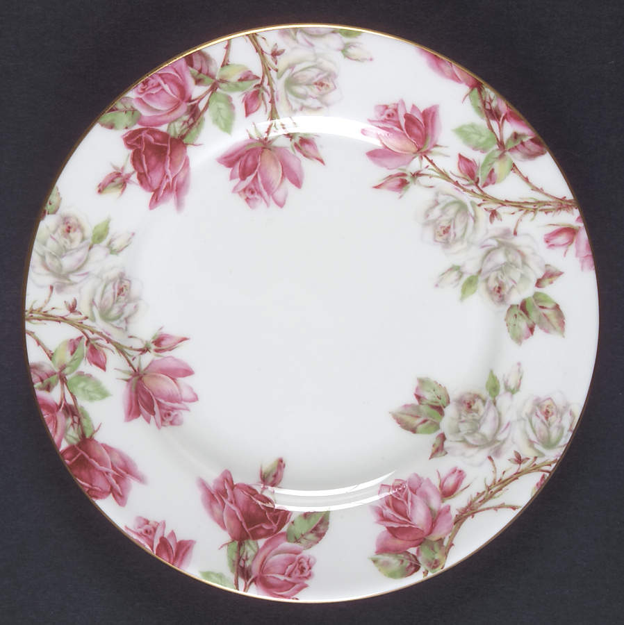 Elizabeth Rose (Smooth) Bread & Butter Plate by John  Aynsley & Sons-1