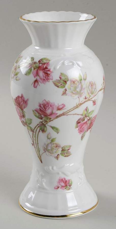 Elizabeth Rose (Smooth) 6" Cascade Vase by John  Aynsley & Sons-1