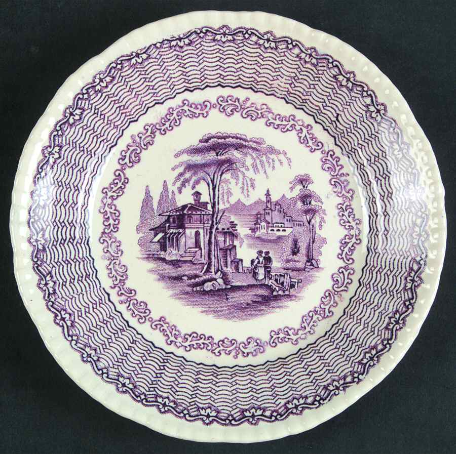 Mazara Mulberry Bread & Butter Plate by Adams China-1