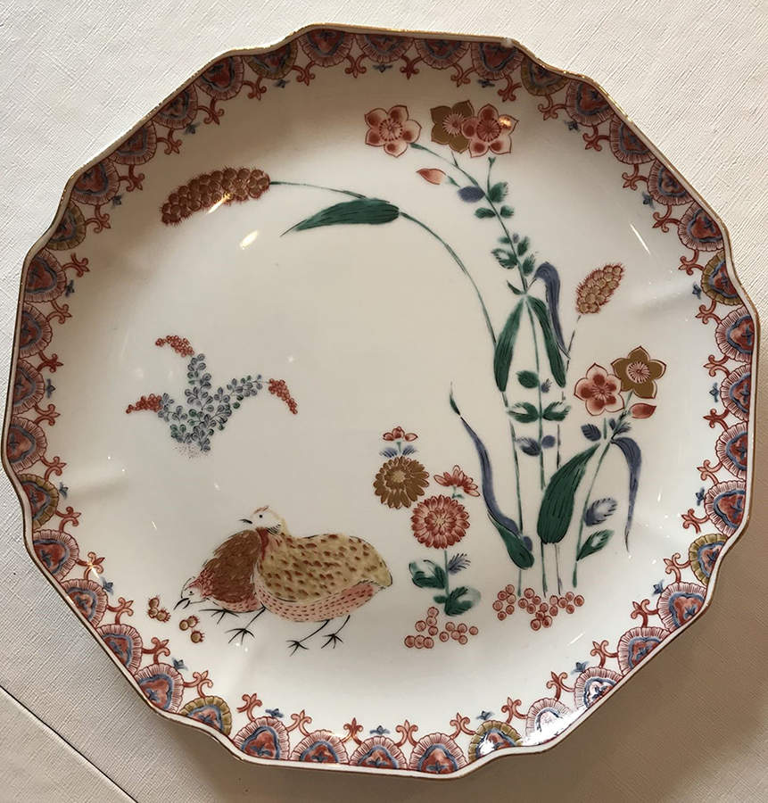 Golden Partridge Dinner Plate by Arita-1