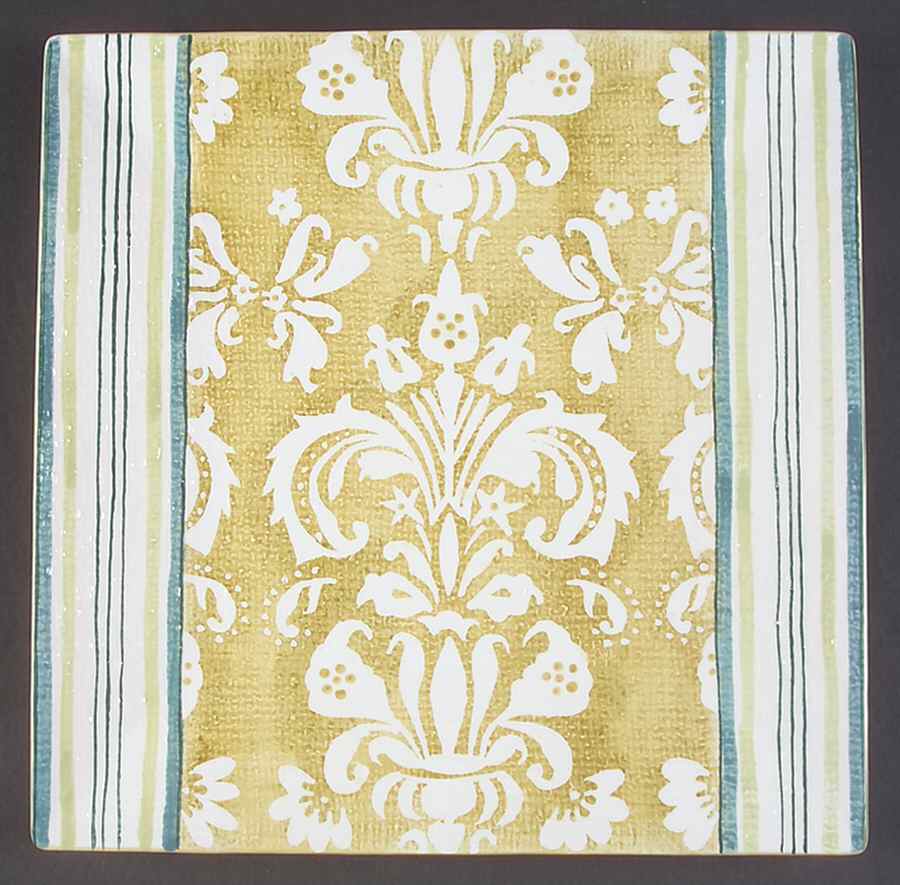 Vintage Garden Collection 12" Square Serving Platter by Ambiance-1