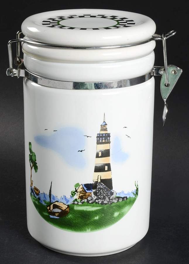 Lighthouse Extra Large Canister & Lid by Alco-1