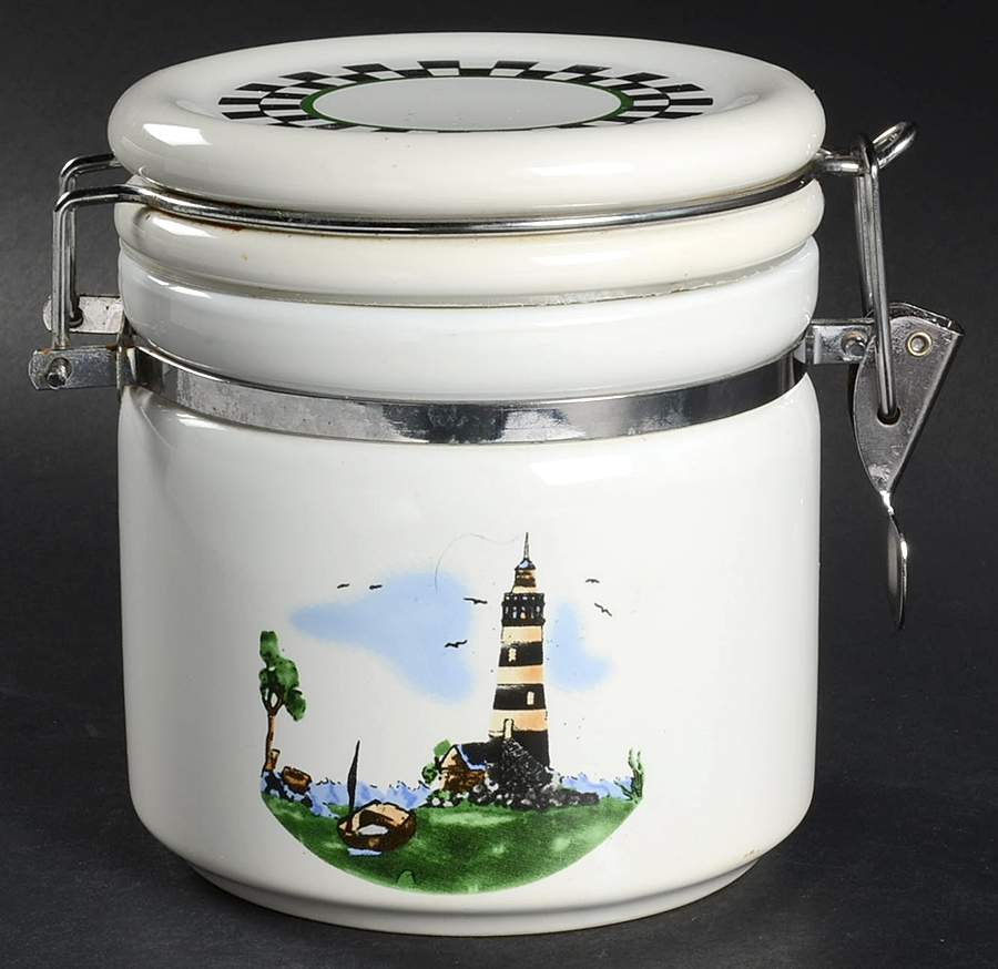 Lighthouse Small Canister & Lid by Alco-1