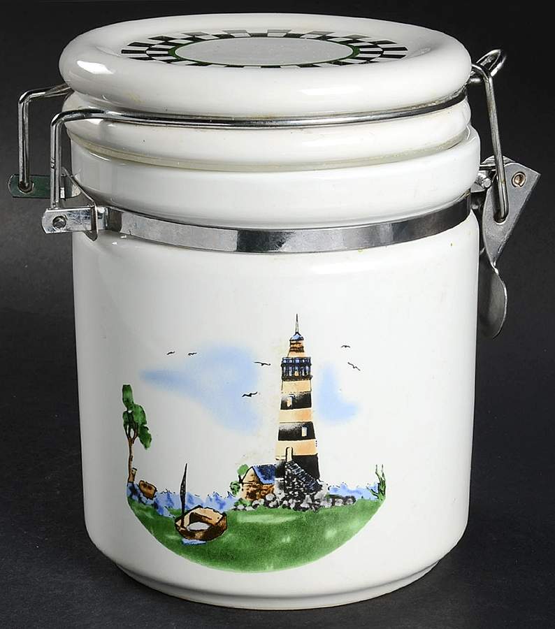 Lighthouse Medium Canister & Lid by Alco-1