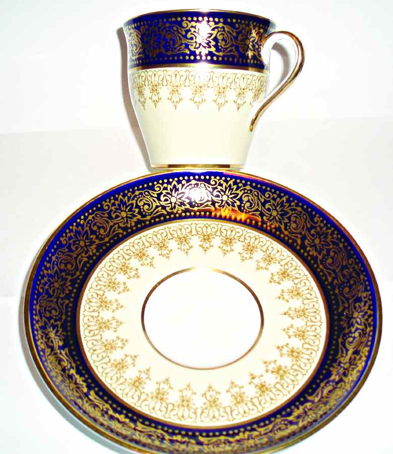 7363 Flat Demitasse Cup & Saucer Set by John  Aynsley & Sons-1