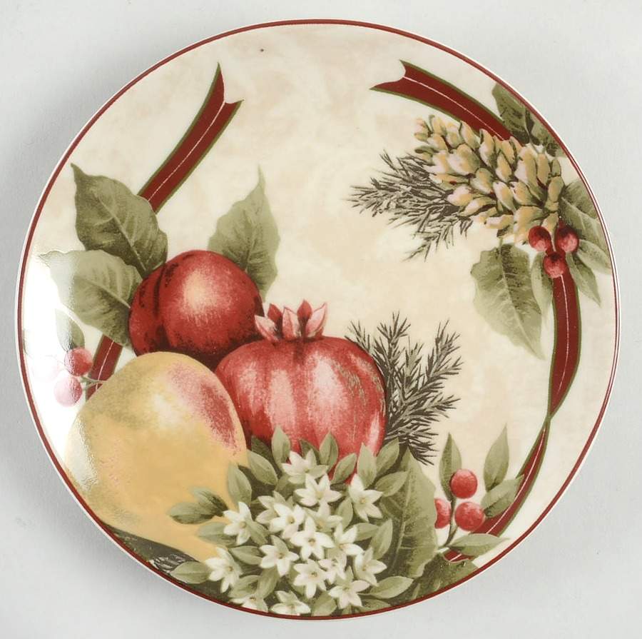 Yuletide Celebration Appetizer Plate by 222 Fifth (PTS)-1