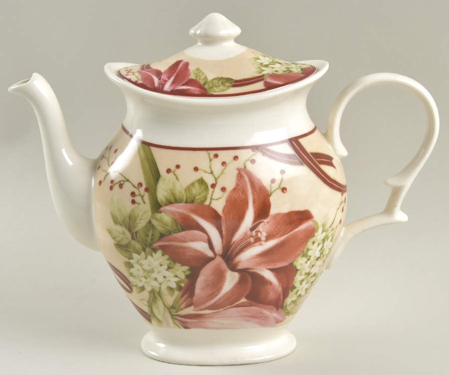 Yuletide Celebration Teapot & Lid by 222 Fifth (PTS)-1