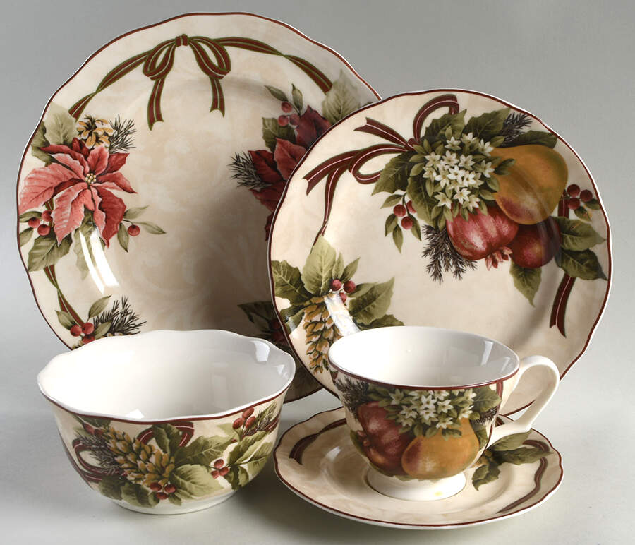 Yuletide Celebration 5 Piece Place Setting by 222 Fifth (PTS)-1