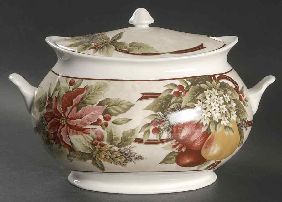 Yuletide Celebration Tureen &  Lid by 222 Fifth (PTS)-1