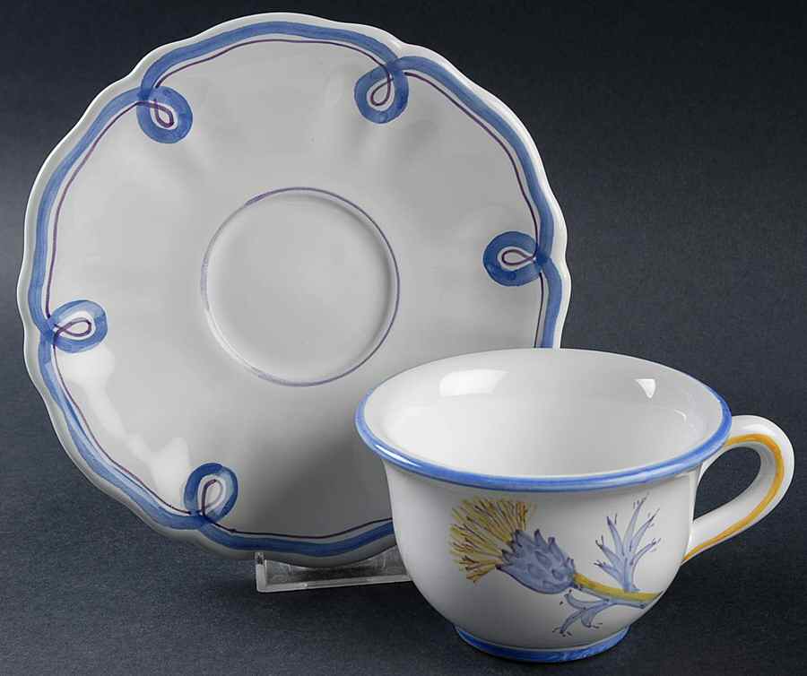 ASL7 Flat Cup & Saucer Set by Laura Ashley-1