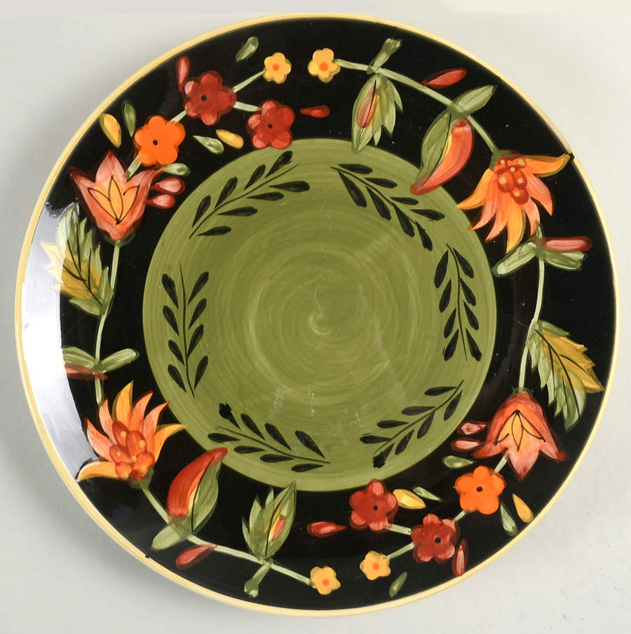 Arabian Flower Dinner Plate by 222 Fifth (PTS)-1