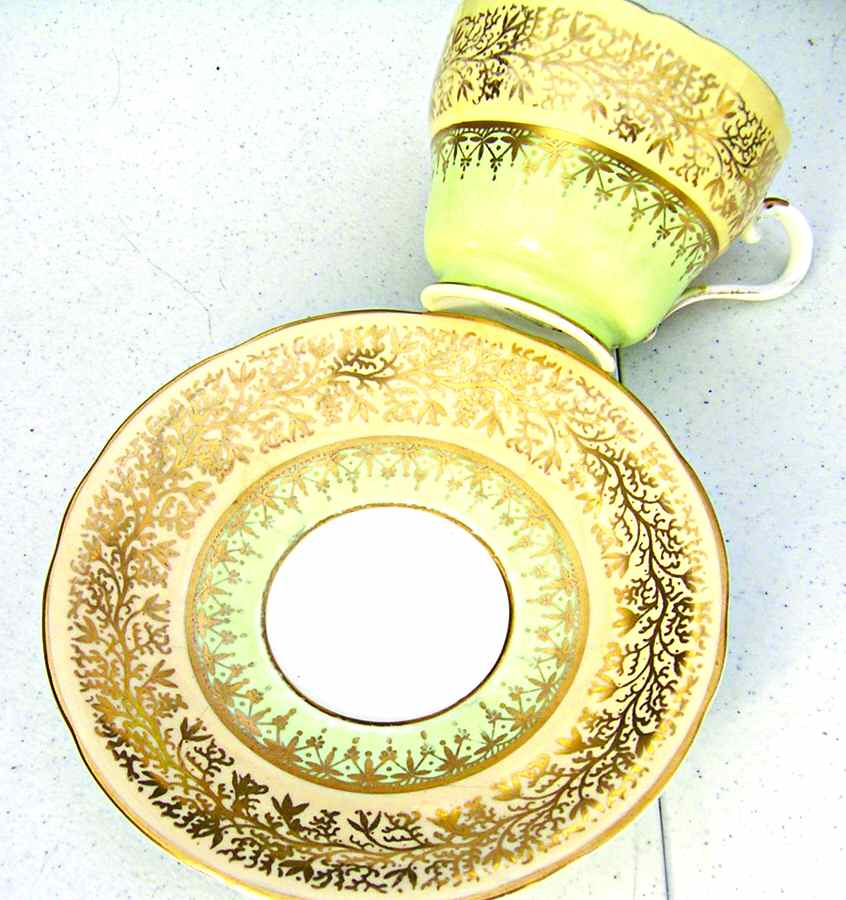 C771-2 Footed Cup & Saucer Set by John  Aynsley & Sons-1