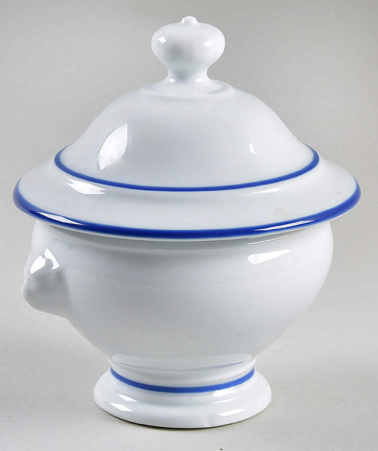 Tradition Blue Individual Soup & Lid by Apilco-1