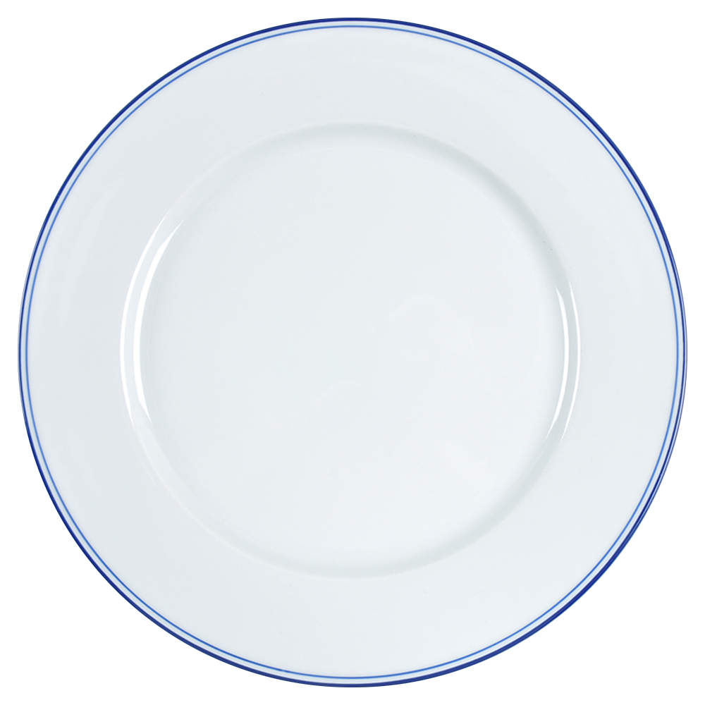 Tres Grande Blue Bands Dinner Plate by Apilco-1